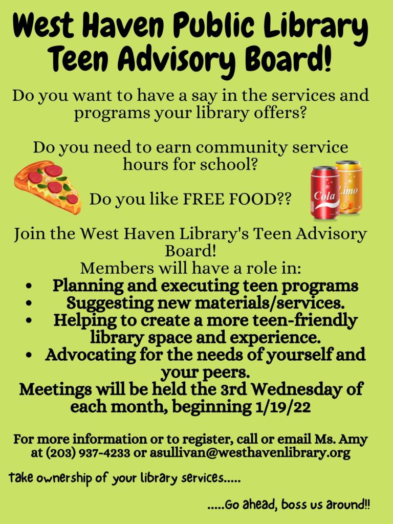 Volunteer opportunities west haven public library